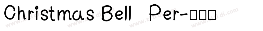 Christmas Bell   Per字体转换